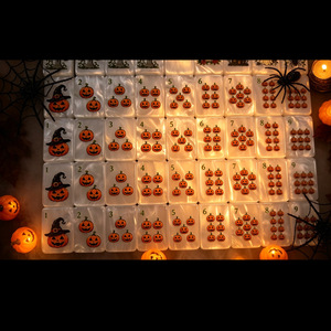 Fichas de Mahjong de Plástico Creativas para Halloween - Serie Oscura de Halloween con Luces LED a Pilas y Patas Plegables - Product Image 5