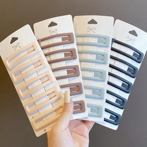 Kadın kızlar çocuk temel düz boş tokalar Pins mat BB yapış Tic Tac Hairclips Metal saç tokası çocuklar için - Product Image 4