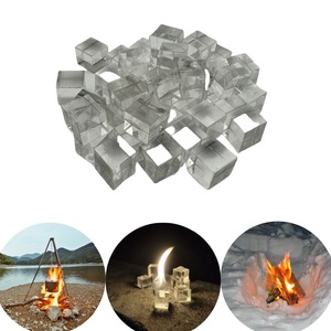 Bloques <span class=keywords><strong>de</strong></span> Encendido <span class=keywords><strong>de</strong></span> <span class=keywords><strong>Fuego</strong></span> en Forma <span class=keywords><strong>de</strong></span> Cubo <span class=keywords><strong>de</strong></span> Acrílico Ecológicos ZEYUAM para Equipo <span class=keywords><strong>de</strong></span> Supervivencia al Aire Libre Moderno y Camping - Product Image 2