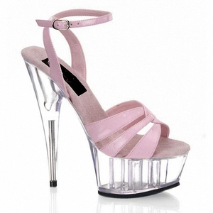 Tacones de aguja transparentes de 15 cm para verano, estilo gótico, para pole dance, drag dance, fetiche, impermeables, con plataforma y punta abierta. - Product Image 1