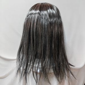 หน้ากากยางลาเท็กซ์ครึ่งหน้าสีเทา สำหรับคอสเพลย์ฮาโลวีน ตลกๆ สำหรับเล่นบทบาทสมมติ - Product Image 3