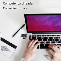 Lector de Tarjetas OTG Tipo C SD TF 6 en 1, Adaptador de Memoria USB Micro USB, Transferencia de Alta Velocidad de 480 MBPS, Lector de Tarjetas Multifuncional
