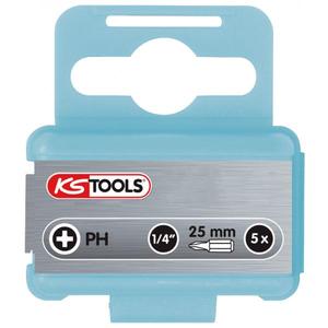 KS Tools-910.2205 1/4 ''ชิ้นส่วนสกรูสแตนเลสฟิลลิปส์ (5ชิ้น)-เครื่องมือสแตนเลสสตีล4042146294680 - Product Image 1