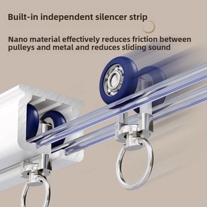 Systèmes résistants de <span class=keywords><strong>rail</strong></span> de rideau avec de doubles rails pour des applications en couches de rideau - Product Image 5