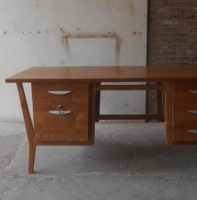Meubles de bureau rétro modernes en bois de teck