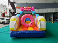 Château gonflable à obstacles et toboggan Donut Candy pour enfant, motif Myrtille, figurine d'action Anime, autres jouets éducatifs, bulle