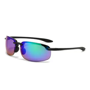 Gafas de Sol Deportivas Unisex para Correr y Ciclismo, <span class=keywords><strong>Lentes</strong></span> y Montura de PC, Logotipo Personalizado - Product Image 1