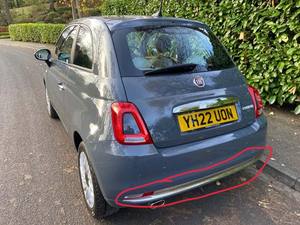 Nouvelle conception, modèle <span class=keywords><strong>LOUNGE</strong></span>, garniture chromée de pare-chocs arrière, amélioration pour <span class=keywords><strong>FIAT</strong></span> <span class=keywords><strong>500</strong></span> <span class=keywords><strong>2015</strong></span>, kit carrosserie - Product Image 3