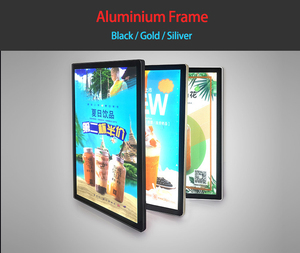 Caja de Luz LED de 400x600 mm, Cartel de Aluminio para Montaje en Pared, Cubierta Magnética Ultrafina, Letrero Luminoso para Tienda, Restaurante, Cine - Product Image 5