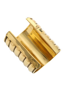 กำไลข้อมือทองชุบแฟชั่นสำหรับผู้หญิง ปรับขนาดได้ ดีไซน์หรูหรา เหมาะสำหรับงานปาร์ตี้ - Product Image 2