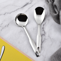Mini outils de cuisson en acier inoxydable petite spatule de cuisson cuillère ovale louche à soupe