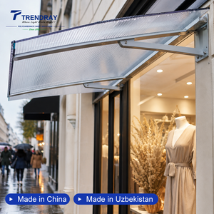 Panneau de toiture léger et imperméable en <span class=keywords><strong>polycarbonate</strong></span> transparent alvéolaire pour auvents de fenêtres et abris de jardin, idéal pour les projets résidentiels (vente en gros) - Product Image 3