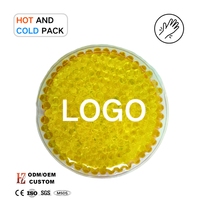 Paquete de Gel Frío/Caliente Redondo de PVC Suave, Reutilizable y Colorido, Personalizado al por Mayor, para Alivio del Dolor, Reducción de la Fiebre, Primeros Auxilios en el Hogar