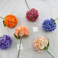 Décoration Florale 3D pour Mariage et Fêtes : Allée de Fleurs en Soie, Composition Sphérique d'Hortensias pour Hôtels et Studios