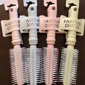 <span class=keywords><strong>Colore</strong></span> caramello professionale in plastica per <span class=keywords><strong>uomo</strong></span>, massaggio universale per <span class=keywords><strong>capelli</strong></span>, pettine circolare riccio piatto - Product Image 6