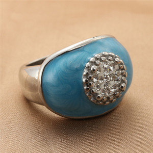 European American Style <b>Titanium</b> Steel Diamond <b>Ring</b> Retro Punk Multi Color Geometric Design Unisex Everyday Wear 290130 - Product Image 5