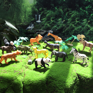 12Pcs DIY Trẻ Em Trang Trại Động Vật Đồ Chơi Nhựa Rắn Zoo Động Vật Hoang Dã Thiết Lập Con Số Học Tập Bé Trẻ Em Của Giáo Dục Chơi Bộ - Product Image 2