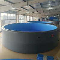 Großer Drop-Stitch-DWF-Aufblaspool aus dickem, strapazierfähigem Stoff, geräumig und komfortabel für Familien-Wasseraktivitäten im Freien