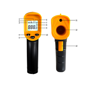 <span class=keywords><strong>Digital</strong></span> termômetro infravermelho arma com luz de fundo, portátil e sem contato calor Laser temperatura arma - Product Image 4