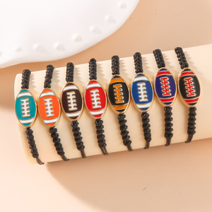 Pulsera Trenzada de Fútbol Ruso de Moda, Serie Deportiva, Pulsera de Fútbol Americano, Pulsera de Amistad <span class=keywords><strong>para</strong></span> Parejas, Ajustable - Product Image 5