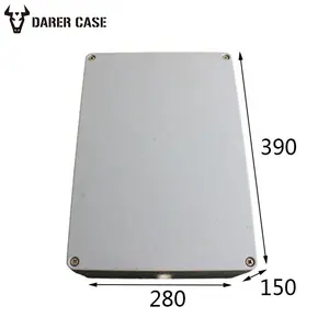 DAW191 390*280*150mm Customized waterproof metal electronic instrument enclosures