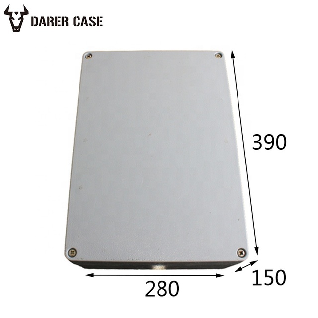 DAW191 390*280*150mm Customized Waterproof Metal Electronic Instrument Enclosures
