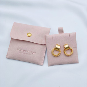 Envelope Jewelry Packaging Bags with Insert Pad Jewelry Pouch Bag and <strong>Box</strong> with Logo for <strong>Earring</strong> <strong>Holder</strong> - Product Image 5