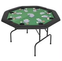 Nouvelle table de poker octogonale à 2 plis, table de divertissement, fabricants directs, table de poker personnalisée