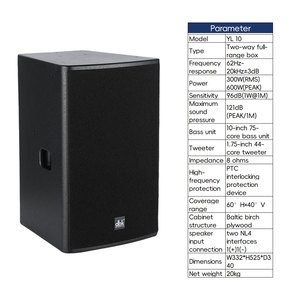 Système de haut-parleurs professionnels 2 voies pleine gamme de 10 pouces, équipement <span class=keywords><strong>audio</strong></span> DJ karaoké, sonorisation PA, ensemble complet de haut-parleurs DJ pour discothèque - Product Image 3