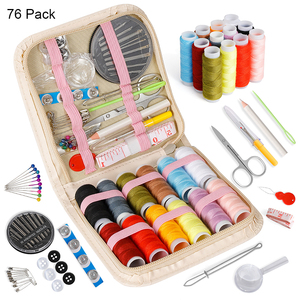 Thread Set Magnetic Invisible Adhesive Fabric Portable Sewing Kit Home Travel Sewing Thread <b>Needles</b> Pins Measure with <b>Case</b> - Product Image 3