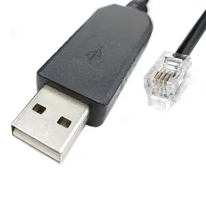 PL2303GC USB to RJ12 RJ22 Modular Plug Cable for Verifone POS to PC for Firmware Flash Upgrade Kabel