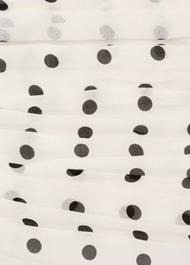 Robe longue sans bretelles à pois pour femmes, avec ceinture à nouer, coupe ample, en mousseline de soie, robe d'été décontractée - Product Image 6