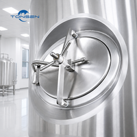 Réservoir de stockage en acier inoxydable TONSEN 1500L 304/316 avec enveloppe chauffante et contrôle de température pour brassage commercial
