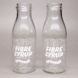 Customize 200ml 250ml 500ml 1000ml Transparent Empty Fresh Milk Glass Bottle For Milk