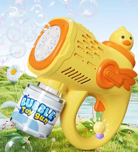 Pistola de Burbujas Automática con Forma de Pato Amarillo, Pistola de Burbujas Eléctrica de Mano de Plástico - Product Image 2