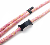 Cordon de téléphone bandoulière 8 mm, sangle de cou réglable 150 cm, boucle en alliage de zinc, curseur en cuir antidérapant, logo personnalisé, patch universel