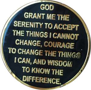 Özel 1-60 yıl AA madalyon siyah altın gümüş Alcoholics anonim <span class=keywords><strong>Metal</strong></span> sobricoin sikke kurtarma sikke - Product Image 3