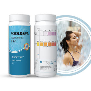 2in1プール水質検査キット＆試験紙 - 家庭用および業務用プール、スパ、ホットタブのpH、遊離塩素テスター - Product Image 3