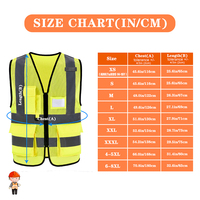 Gilet de sécurité réfléchissant pour livreurs, gilet en maille haute visibilité avec fenêtre d'identification et poches
