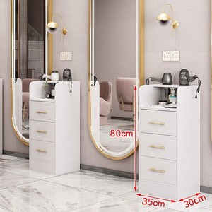 Chariot de coiffure moderne de haute qualité avec cadre métallique et supports pour sèche-cheveux, idéal pour salons de beauté, salons de coiffure et usage domestique ou en salle de sport - Product Image 4