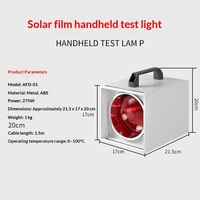 Testeur infrarouge de film solaire MoxB, lampe infrarouge portative carrée anti-explosion pour isolation thermique 275W, support personnalisé