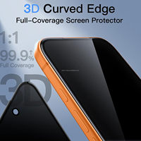Protection d'écran en verre de confidentialité anti-rayures à couverture intégrale de qualité supérieure avec impression soyeuse à 28 degrés pour iPhone 18 Duo 16 17 15 Plus Pro Max