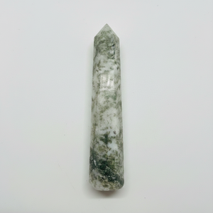 Baguette en cristal d'agate de mousse à facettes naturelles Outil de massage en pierre semi-précieuse pour la guérison et les produits métaphysiques Reiki - Product Image 2