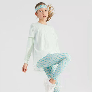 Vêtements de tennis pour enfants à manches longues Double couche Crème solaire respirante Vêtements de sport à séchage rapide - Product Image 6