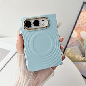 Coque de téléphone en silicone liquide magnétique à ondulations pour <span class=keywords><strong>iPhone</strong></span> Duo, coque antichoc - Product Image 2