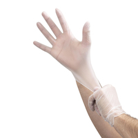 Commande en gros prix boîte à gants en vinyle non stérile gants en vinyle jetables sans poudre de qualité alimentaire 100 pièces par boîte pour la transformation des aliments