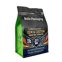 Sachets imprimés à fond plat personnalisés pour l'emballage alimentaire, avec solutions d'emballage flexibles pour les usines agroalimentaires et les grossistes