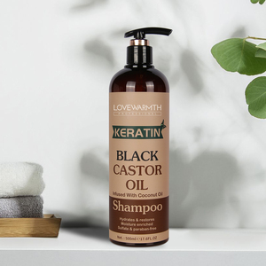 Shampooing et <span class=keywords><strong>shampoing</strong></span> à personnaliser, disponible en 60 ml, kératine, noir, huile de ricin - Product Image 3