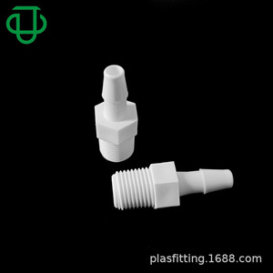 JU PlasFitting PP Plastic NPT Threaded Barbed Hose Connector 1/8-1/4 Inch For Tubing <b>Adapters</b> - Product Image 4