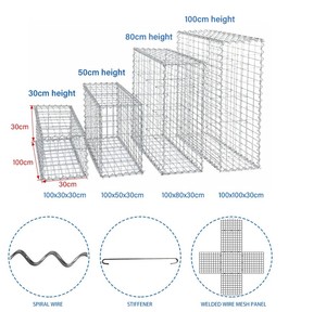 Hàn gabion tường hàng rào nhúng nóng dây thép mạ kẽm trang trí sân vườn thời tiết kháng đá lưới sân thượng phân vùng màn hình - Product Image 5